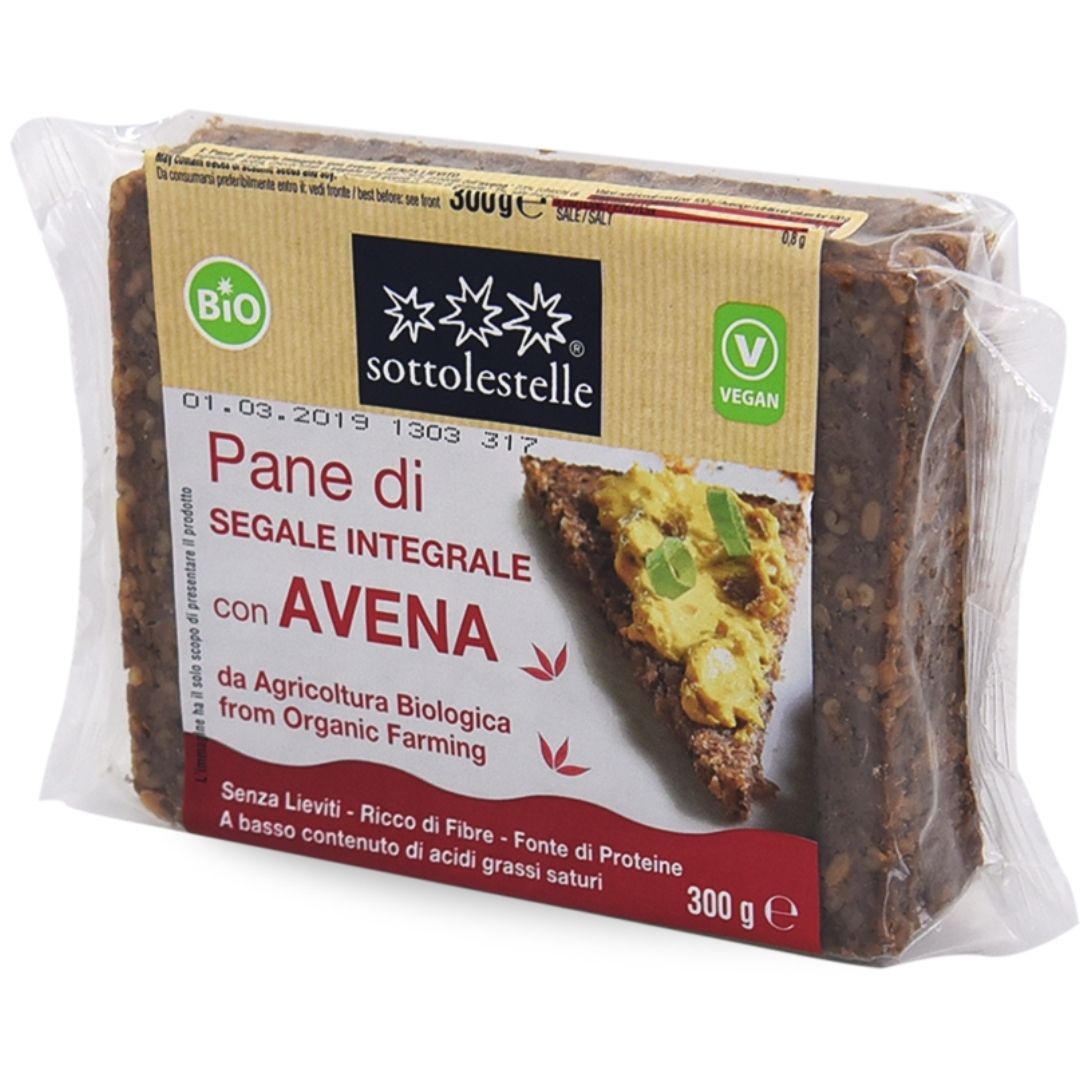 PANE DI SEGALE INTEGRALE ALL'AVENA SOTTOLESTELLE